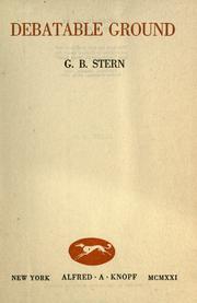 Cover of: Debatable ground