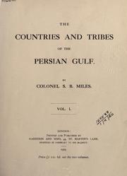 Cover of: The countries and tribes of the Persian Gulf.