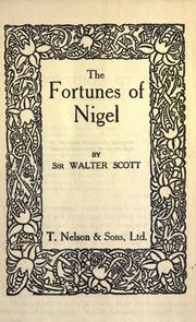 Cover of: The fortunes of Nigel. by Sir Walter Scott