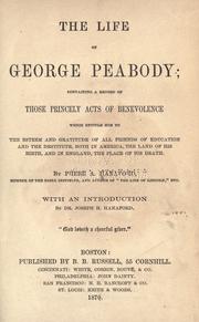Cover of: The life of George Peabody by Phebe A. Hanaford