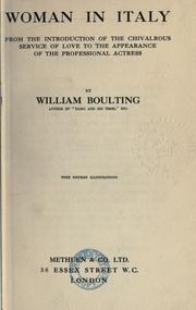 Cover of: Woman in Italy by William Boulting, William Boulting