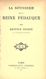 Cover of: La r©Đotisserie de la reine P©Øedauque by Anatole France