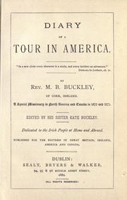 Diary of a tour in America by M. B. Buckley