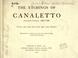 Cover of: The etchings of Canaletto (Antonio Canale) 1697-1768...