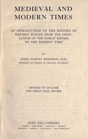 Cover of: Medieval and modern times by James Harvey Robinson