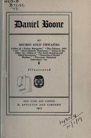 Cover of: Daniel Boone, wilderness scout by Stewart Edward White