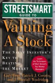 Cover of: Streetsmart Guide to Valuing  A Stock by Gary Gray