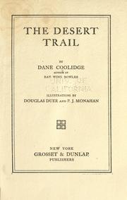 Cover of: The desert trail