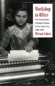 Cover of: Workshop to office by Miriam Cohen