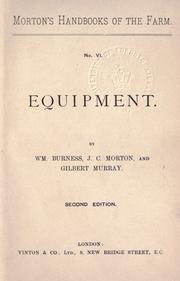 Cover of: Equipment. by William Burness
