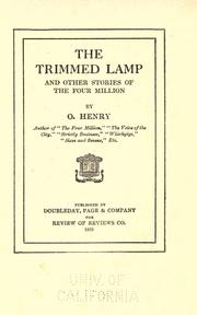Cover of: The trimmed lamp by O. Henry