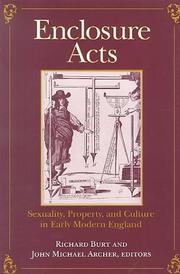 Cover of: Enclosure Acts: Sexuality, Property, and Culture in Early Modern England