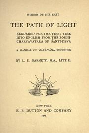 Cover of: The path of light by Shantideva
