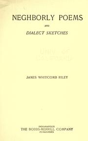 Neghborly poems and dialect sketches by James Whitcomb Riley