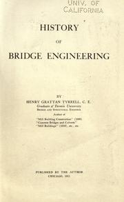 Cover of: History of bridge engineering