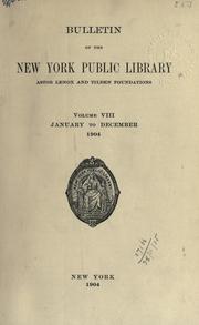 Cover of: Bulletin by New York Public Library.