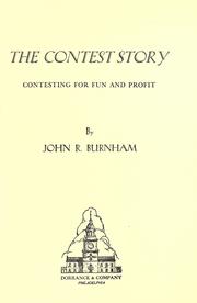 Cover of: The contest story. by John R. Burnham