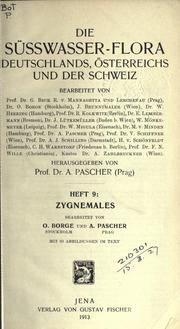 Cover of: Die S©·usswasser-Flora: Deutschlands, ©·Osterreichs und der Schwei