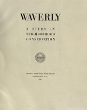 Cover of: Waverley: a study in neighborhood conservation.