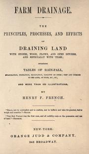 Cover of: Farm drainage