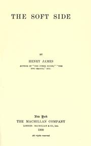 Cover of: The soft side. by Henry James
