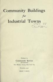 Community buildings for industrial towns