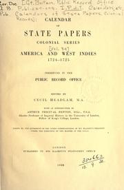 Cover of: Colonial Records.  Calendar of State Papers, Colonial by Public Record Office