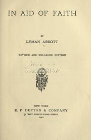 Cover of: In aid of faith by Lyman Abbott