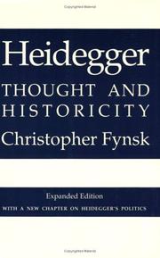 Cover of: Heidegger | Christopher Fynsk