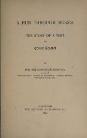 Cover of: A run through Russia by William Wilberforce Newton