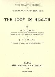 Cover of: The body in health