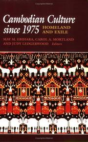 Cover of: Cambodian Culture Since 1975: Homeland and Exile (Asia East By South Series)