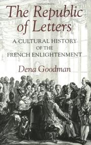 The Republic of Letters by Dena Goodman