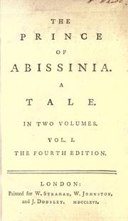 Cover of: The prince of Abissinia by Samuel Johnson, Warren L. Fleischauer, Félix Paknadel, Octavie Belot, James MacAulay, Samuel Johnson