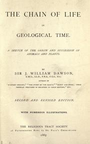 Cover of: The chain of life in geological time