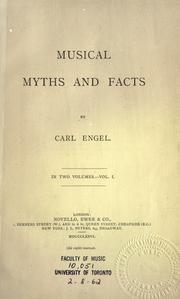 Cover of: Musica myths and facts