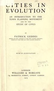 Cities in Evolution by Patrick Geddes