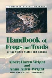 Cover of: Handbook of frogs and toads of the United States and Canada