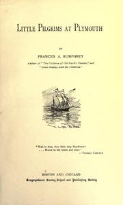 Cover of: Little pilgrims at Plymouth