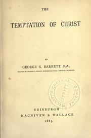 The temptation of Christ by George Slatyer Barrett