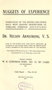 Nuggets of experience by Nelson Armstrong