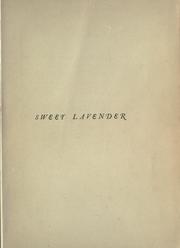Cover of: Sweet Lavender by Pinero, Arthur Wing Sir