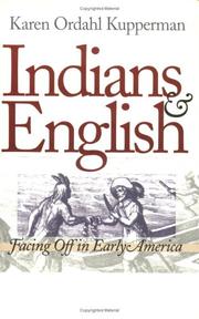 Cover of: Indians and English by Karen Ordahl Kupperman