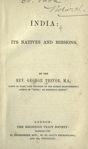 Cover of: India: its natives and missions