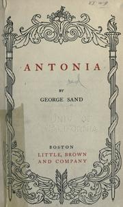 Cover of: Antonia by George Sand
