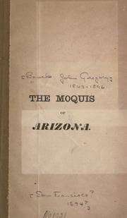 Cover of: The Moquis of Arizona. by John Gregory Bourke