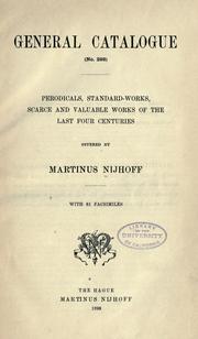 Cover of: General catalogue (no. 293): Periodicals, standard works, scarce and valuable works of the last four centuries