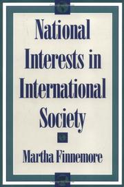 National interests in international society by Martha Finnemore