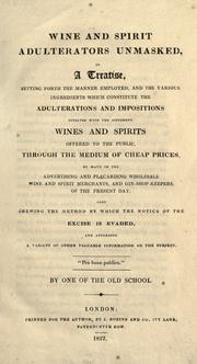 Wine and spirit adulterators unmasked