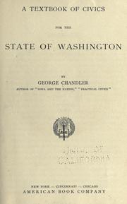Cover of: A text book of civics for the state of Washington